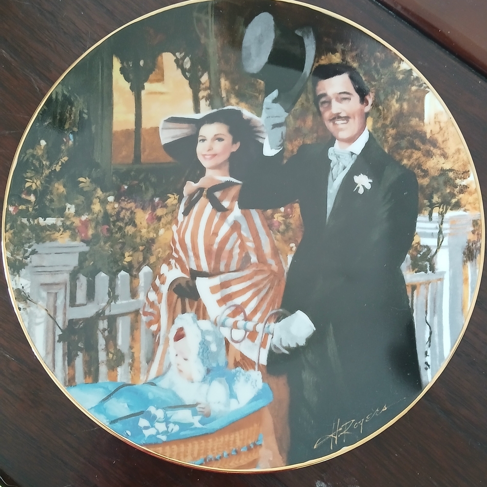 Gone with the Wind collectors plate "Strolling in Atlanta"